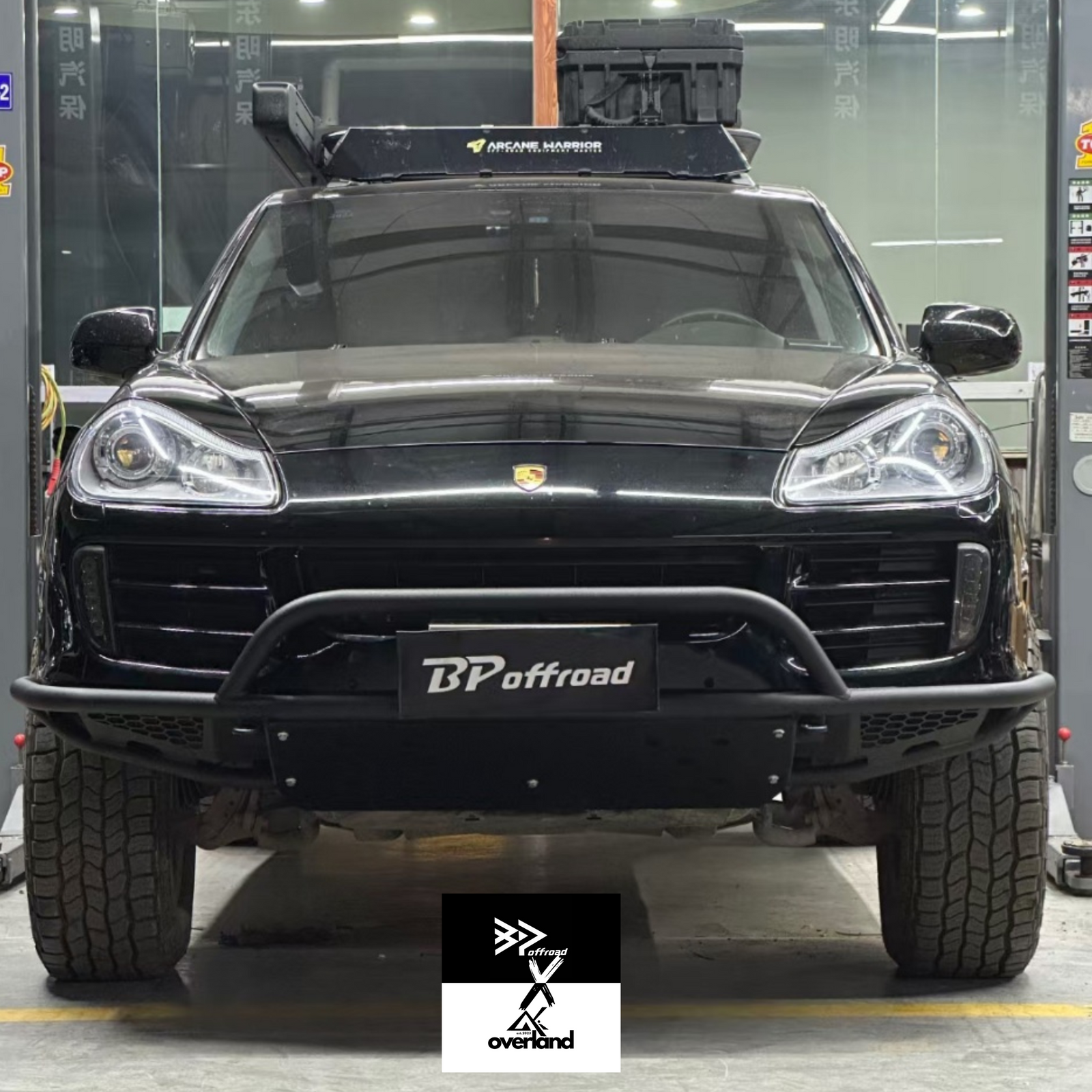 Porsche cayenne 957 bp offroad tubular off-road bumper