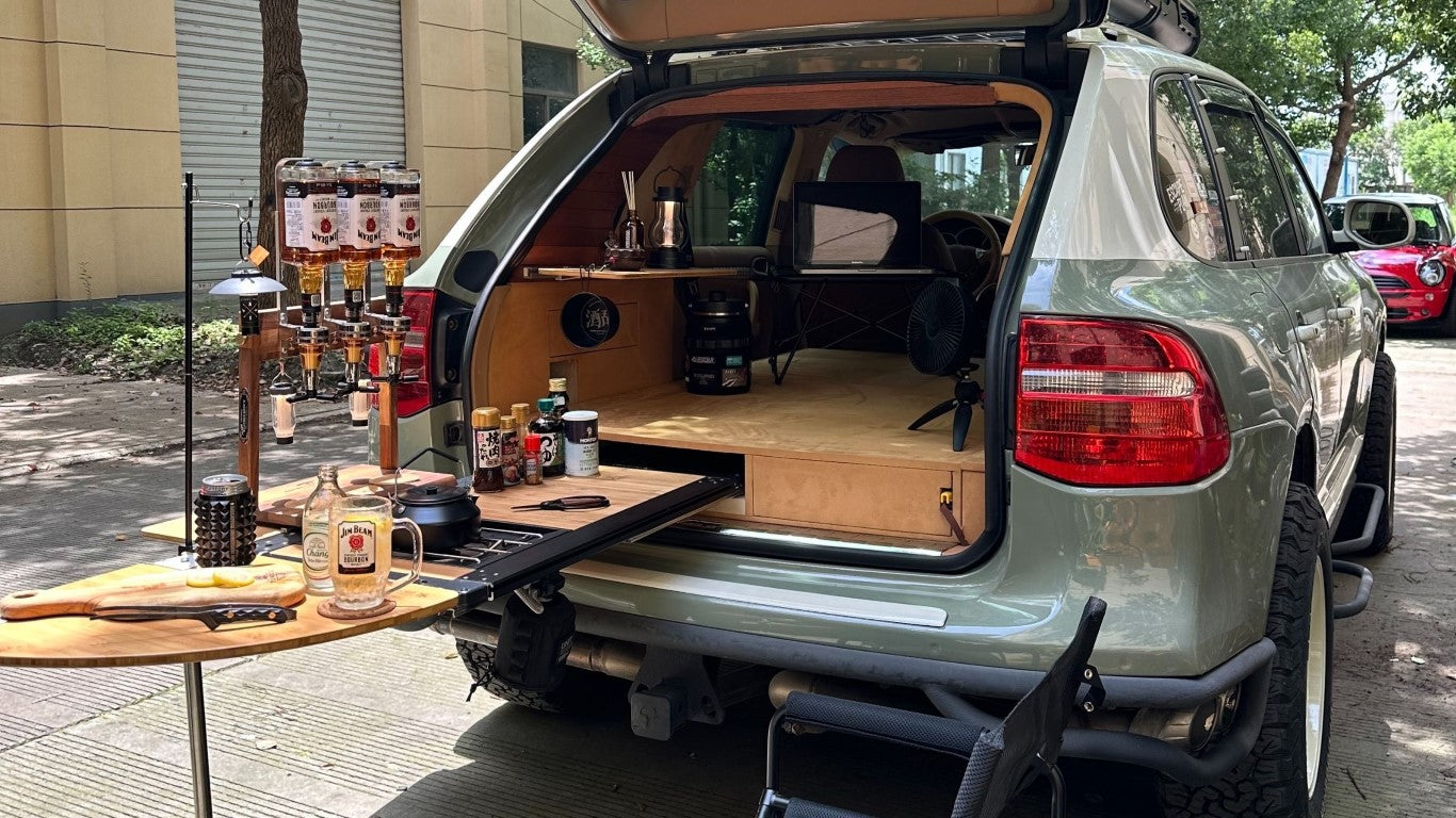 porsche cayenne organisation storage system