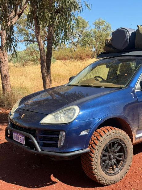 Akioverland Porsche Cayenne 957 Half Height Tubular Offroad Front Bumper in australia