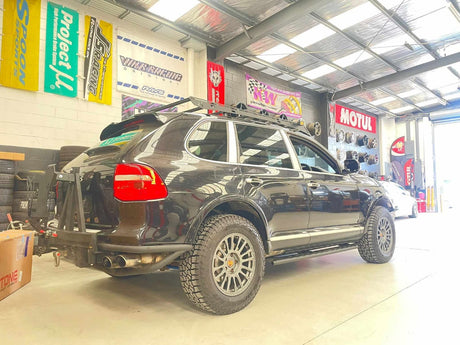 Cayenne S 957 with akioverland 2.5 inch air suspension lift kit in Melbourne australia