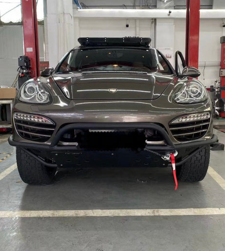 Akioverland Porsche Cayenne 958tubular offroad bumper with winch bracket