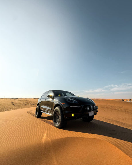 Adventure-Ready Porsche Cayenne GTS on Aki 04 Custom Off-Road Forged offroad Wheels