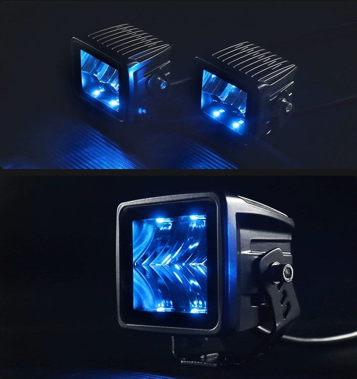 Baja Warrior BZ3028 3 inch LED Pod Ambient light 40W Ditch Light toyota lc100 lc80 lc200 cayenne offroad 