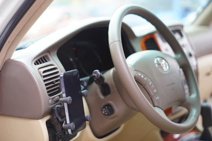 toyota landcruiser lc100 phone holder mount