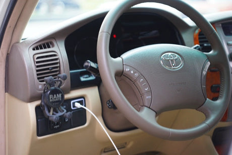 toyota landcruiser lc100 phone holder mount