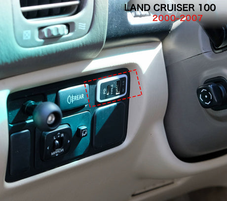 toyota landcruiser lc100 usb PD fast charging port