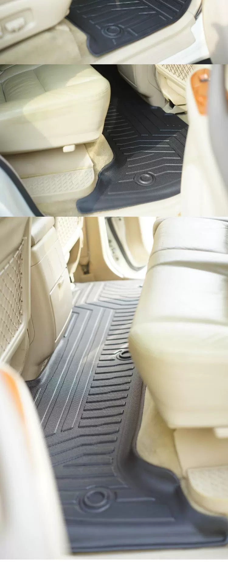 Toyota Land Cruiser LC100 LX470 Black 3D Floor Liner Mat