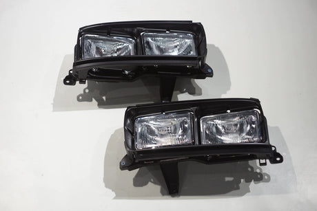 toyota land cruiser lc80 hdj80  Quad Headlight Kit black bezel