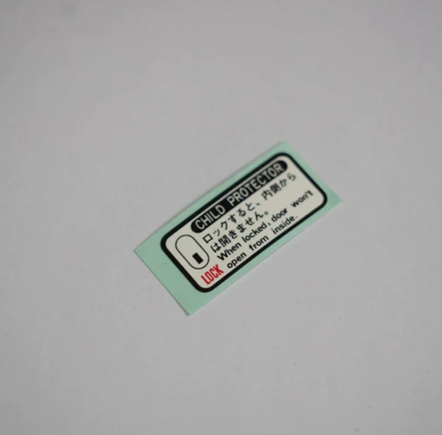 Akioverland Toyota LC80 HDJ80 Land Cruiser 80 Original factory labels