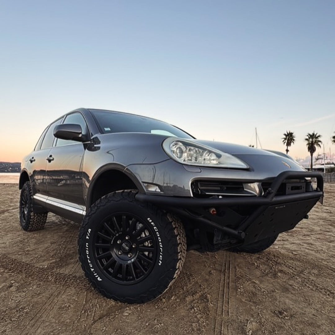 Porsche Cayenne 957 Full Height Tubular Offroad front bumper with winch bracket