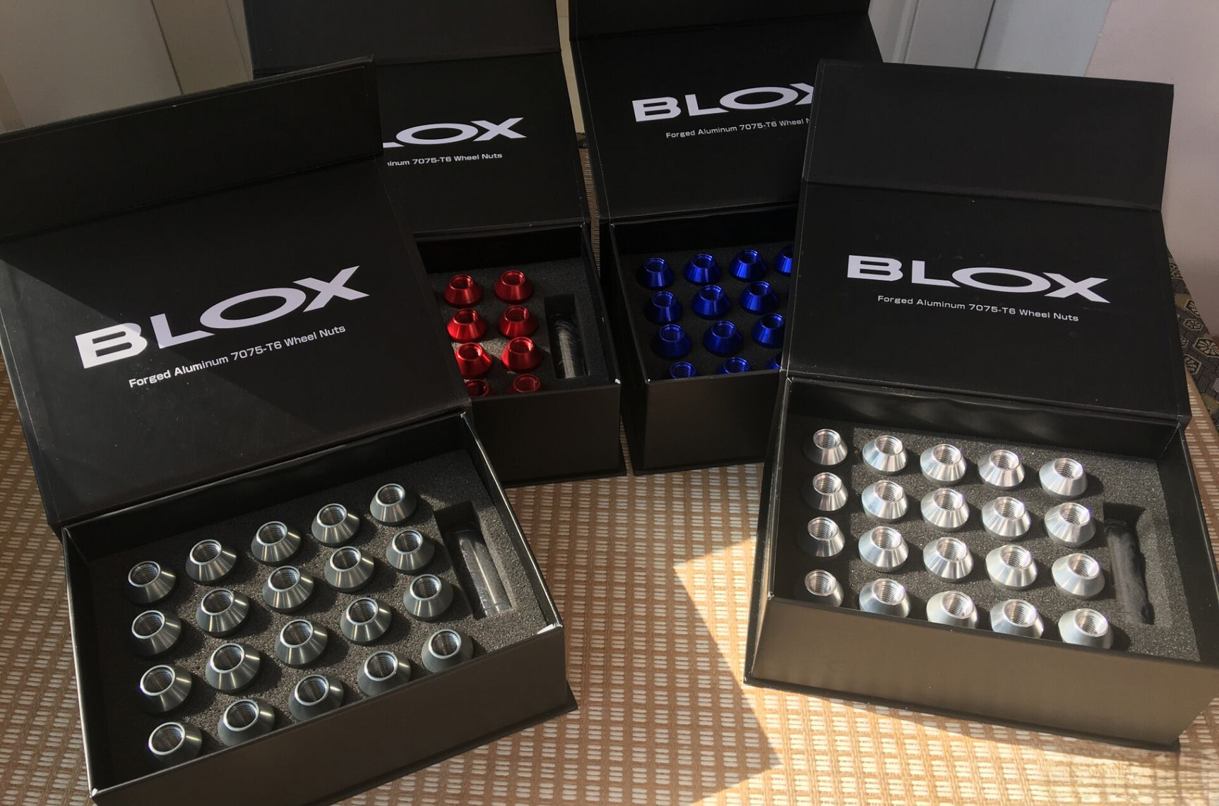 BLOX Invert Style two-piece Forged 7075-T6 12.9 Grade Wheel Lugs