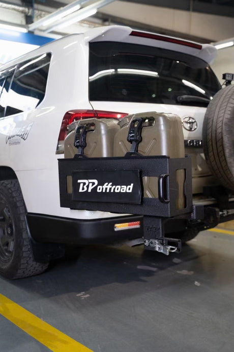 Akioverland X BPOffroad Toyota LC200 rear off-road bumper 08-20 with swing tire carrier