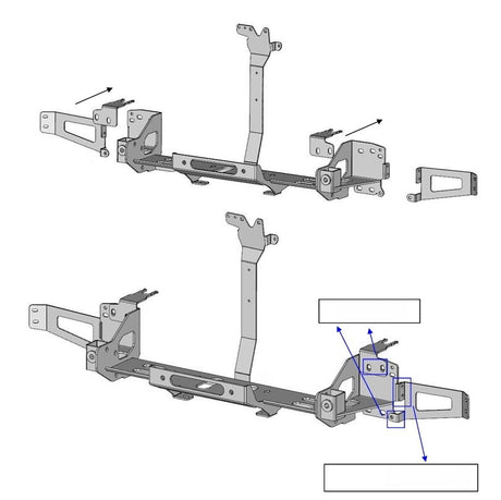 Akioverland Porsche Cayenne 957 low profile offroad steel bumper 