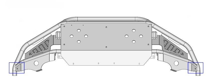 Akioverland Porsche Cayenne 958 tubular offroad bumper with winch bracket