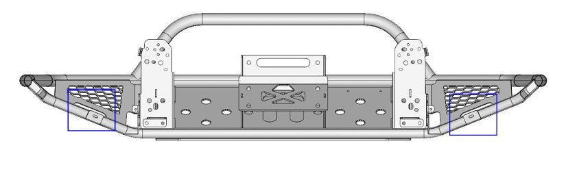 Akioverland Porsche Cayenne 958 tubular offroad bumper with winch bracket