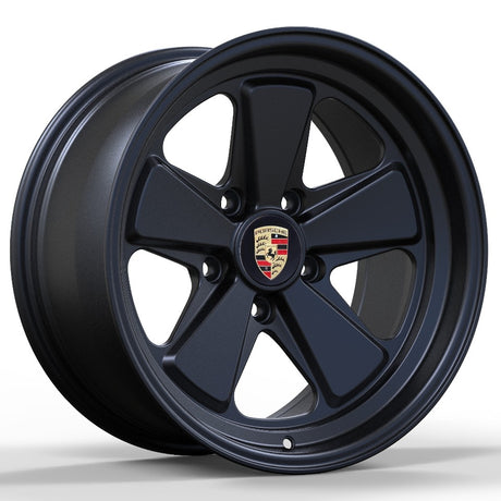 Porsche Cayenne 5x130 custom forged off-road wheels Fuchs design et0 matte black