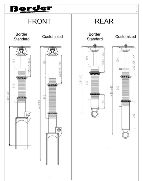 porsche cayenne 955 957 t1 vw touareg adjustable coilovers with 4 inch lift